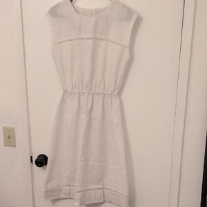 Melissa Classic White Midi Dress